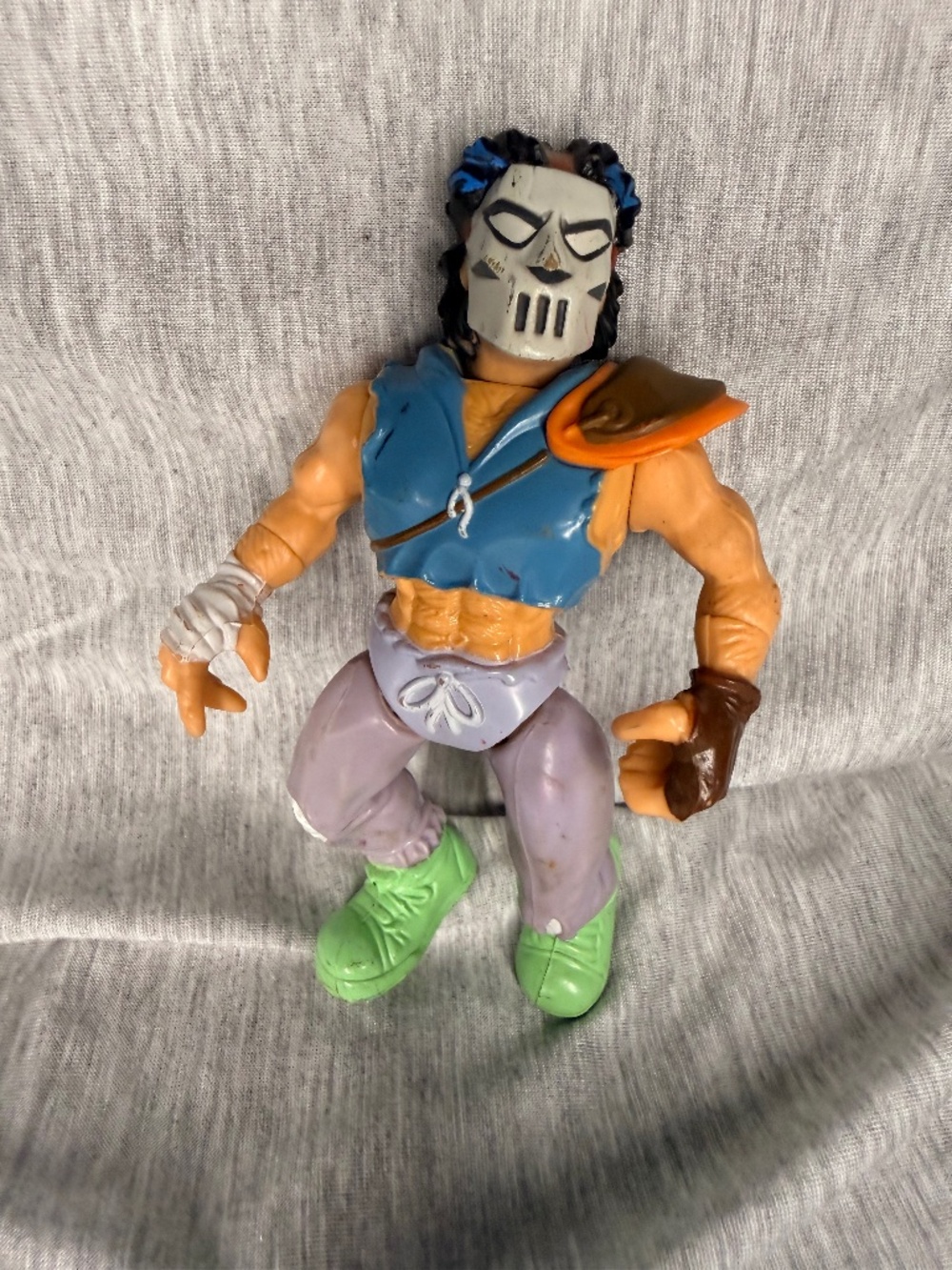 Vintage 1989 TMNT Casey Jones Action Figure Playmates Mirage Studios